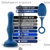 Plug anal con vibracion control inalambrico y carga usb